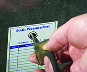 Measuring static pressure