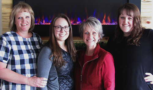 The Masterworks office crew includes (left to right) Amy Updike, Krystle Bohrer, Tkay Hall, and Taylor Peck.