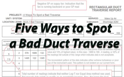 Five Ways to Spot a Bad Duct Traverse