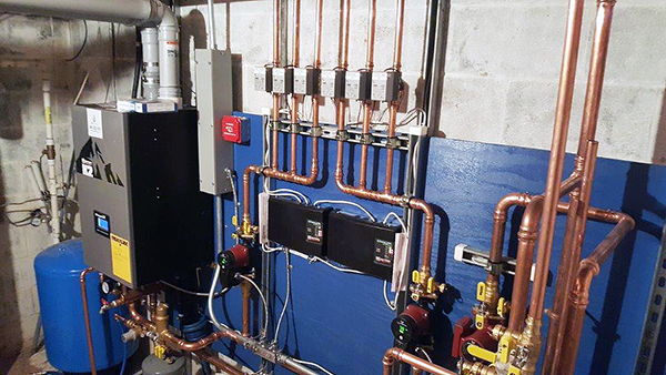 A K2 Boiler is part of the overall hydronics solution provided by Tom Soukup.