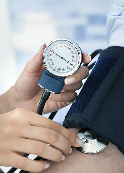 Taking blood pressure is equivalent to taking static pressure