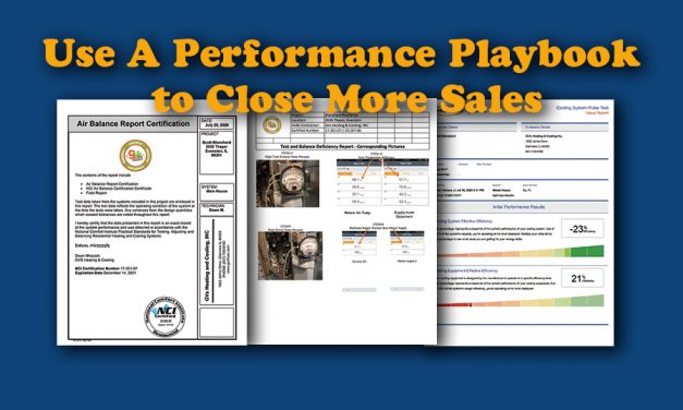 Use A “Performance Playbook” to Close More Sales