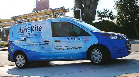 Aire Rite service truck in action