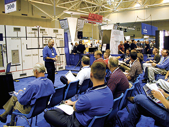 Rob Falke making a presentation during the 2004 HVAC Comfortech event at America’s Center in St. Louis, MO.