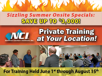 Onsite Training events are available at sizzling summertime savings