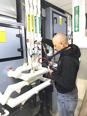 Student  at one of NCI's Advanced Air/Hydronic Balancing Certification classes