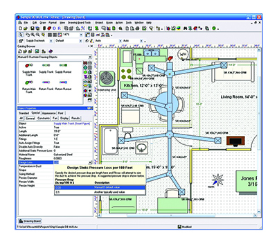 Screenshot from Elite Software RHVAC Program