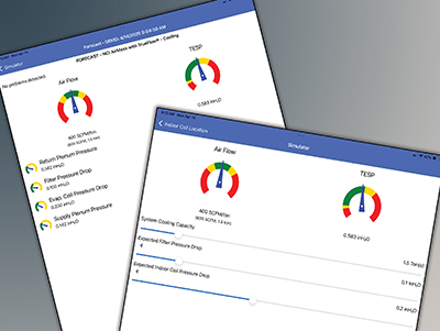 Data from the Trueflow Grid can be used to forecast airflow from HVAC system design changes.