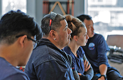 Training is Climatisation ACG bedrock. Pictured here: Techs in class.