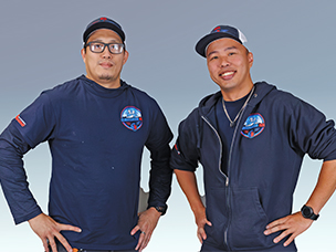 Climatisation ACG partners Kar Young Tom and Anthony Woo.