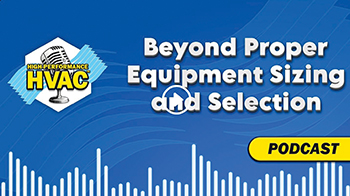 Equipment Sizing Podcast update