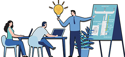 Image shows high-performance hvac training in action.