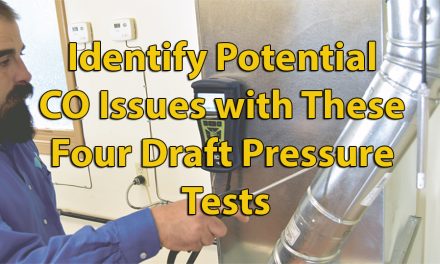 Identify Potential CO Issues with These Four Draft Pressure Tests