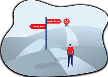 2025 Look Forward and Back graphic