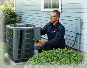 Technician applying testing as part of the Copeland HVAC culture.